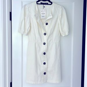 Zara Button Down Dress XS